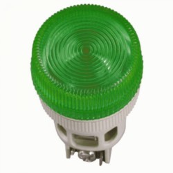 Лампа ENR-22 сигнальная d22мм зеленый неон/240В цилиндр ИЭК