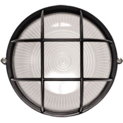 Светильник НПП1102 черный/круг с реш.100Вт IP54  ИЭК